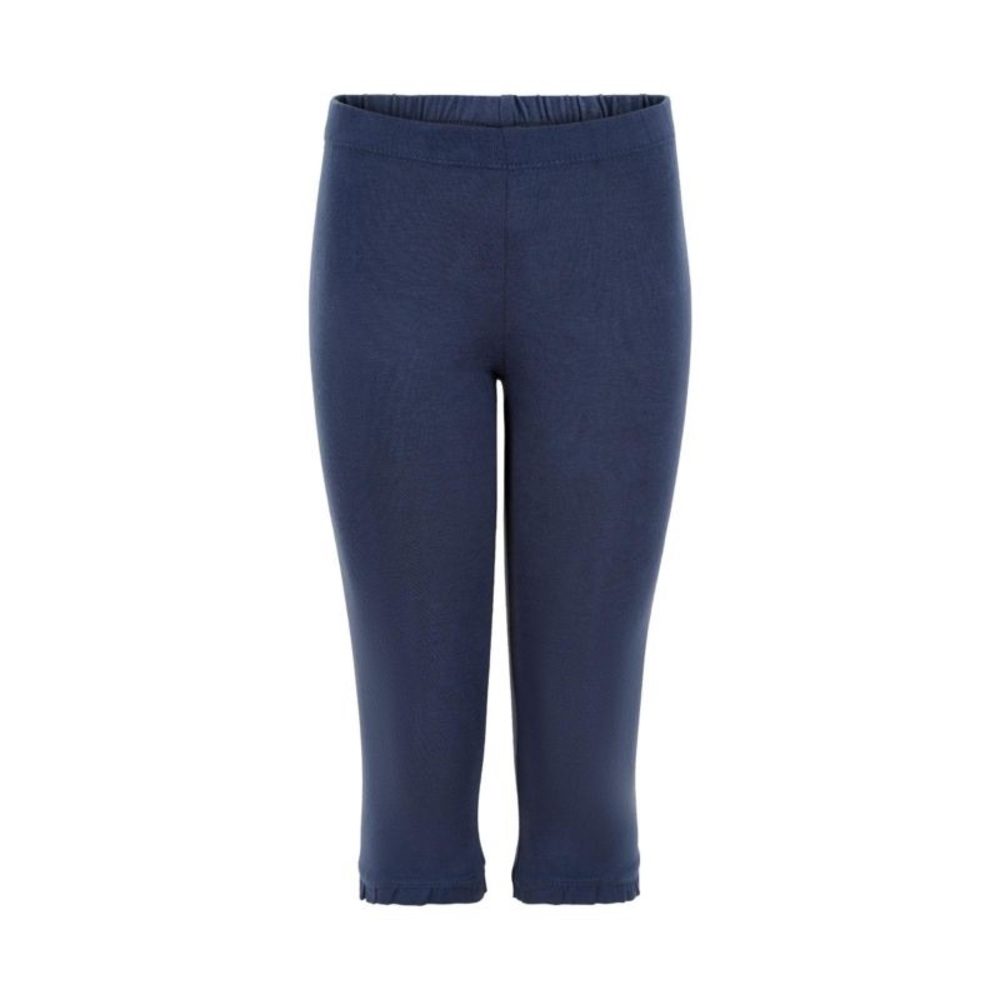 NWT MeToo Navy Blue Kids Capri Leggings with Ruffle Hem Size 3